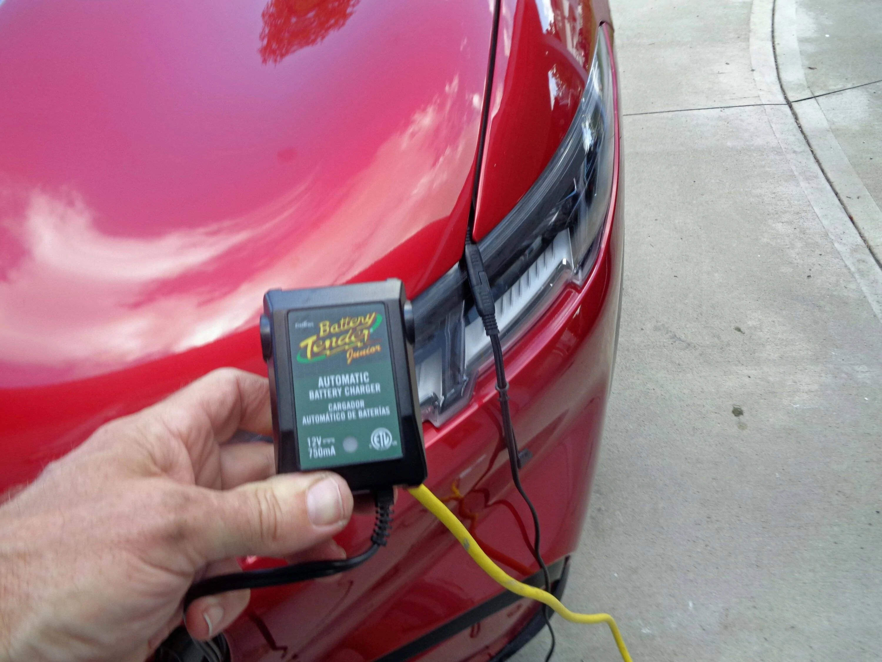 Ford Mustang Mach-E Connecting Trickle Charger mach e trickle charger blinking2