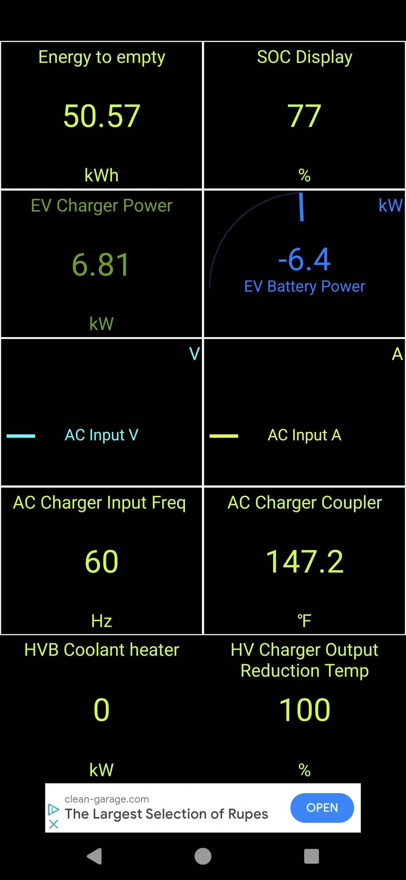 Ford Mustang Mach-E ODB2 Scanner for charge stats Screenshot_20240103-181111