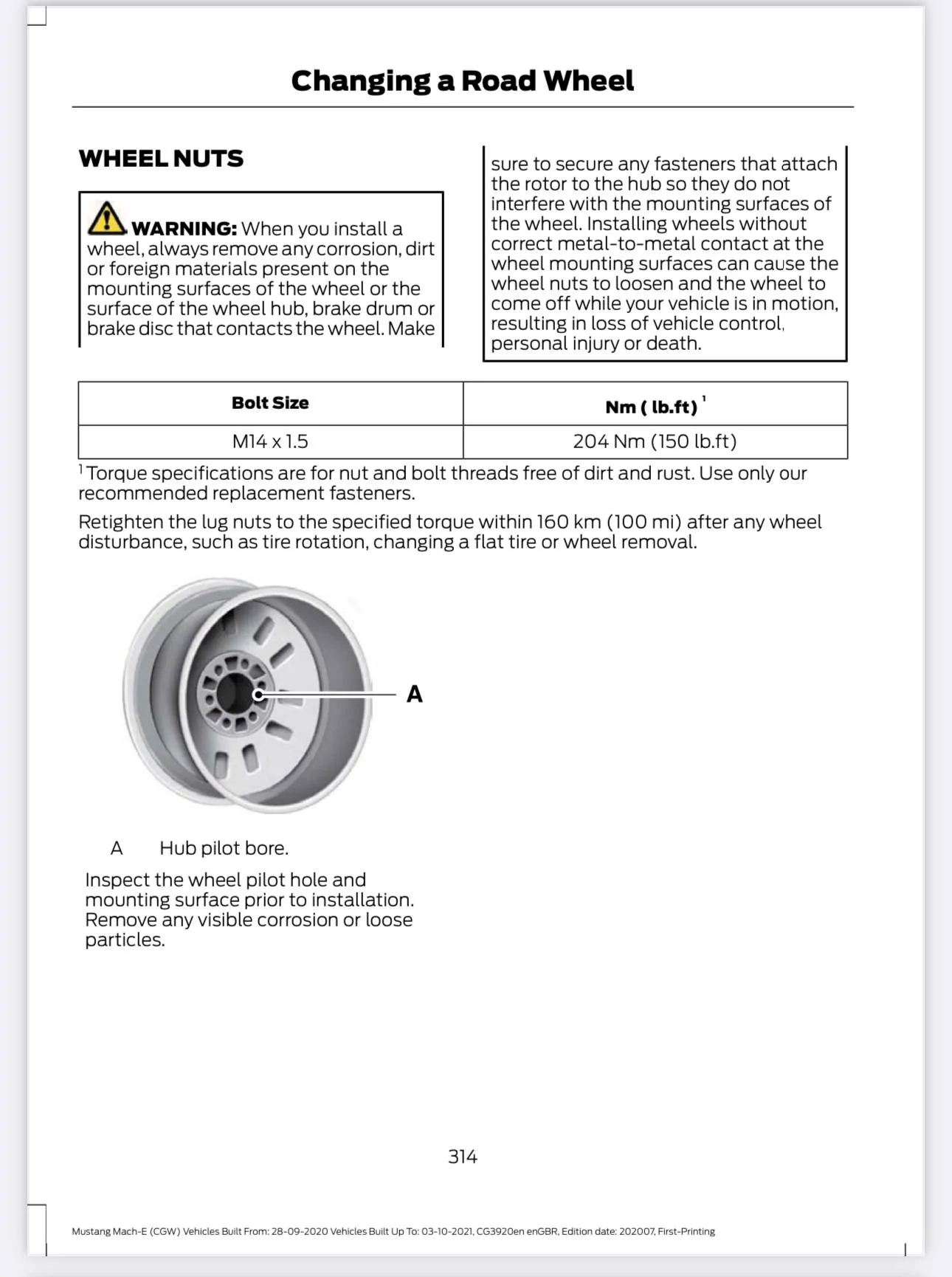 Ford Mustang Mach-E Self tire rotation IMG_3457