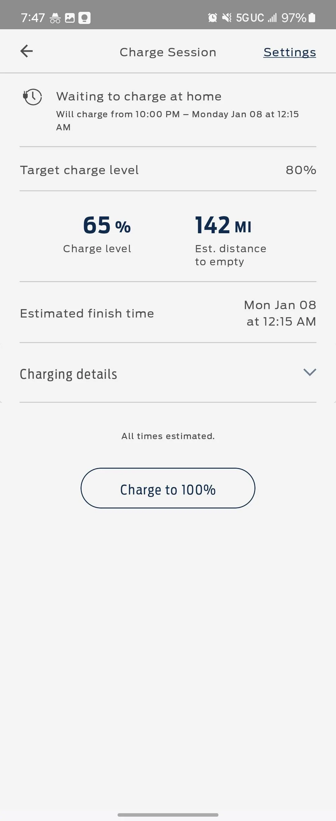 Ford Mustang Mach-E Home charging suddenly stopped working Screenshot_20240107_074707_FordPass