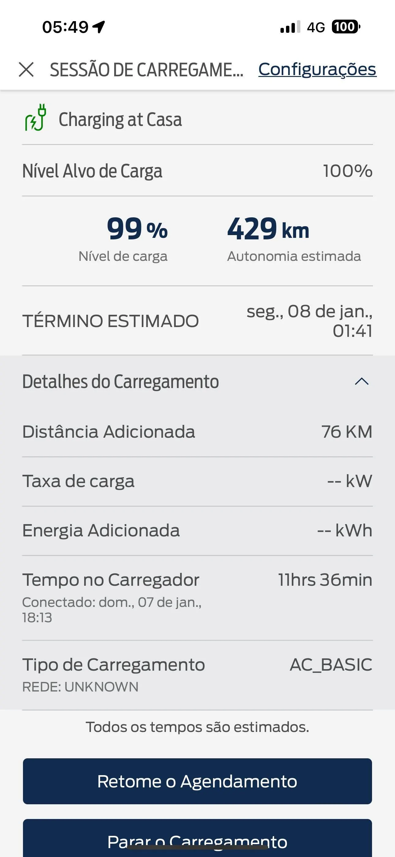 Ford Mustang Mach-E Charge only to 99%-429km IMG_9009