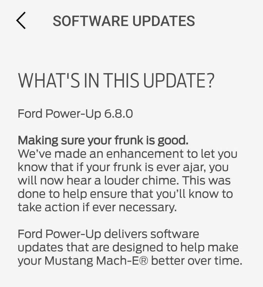 Ford Mustang Mach-E Unable to remove Car on instrument Cluster Screenshot_20240109_165612_FordPass