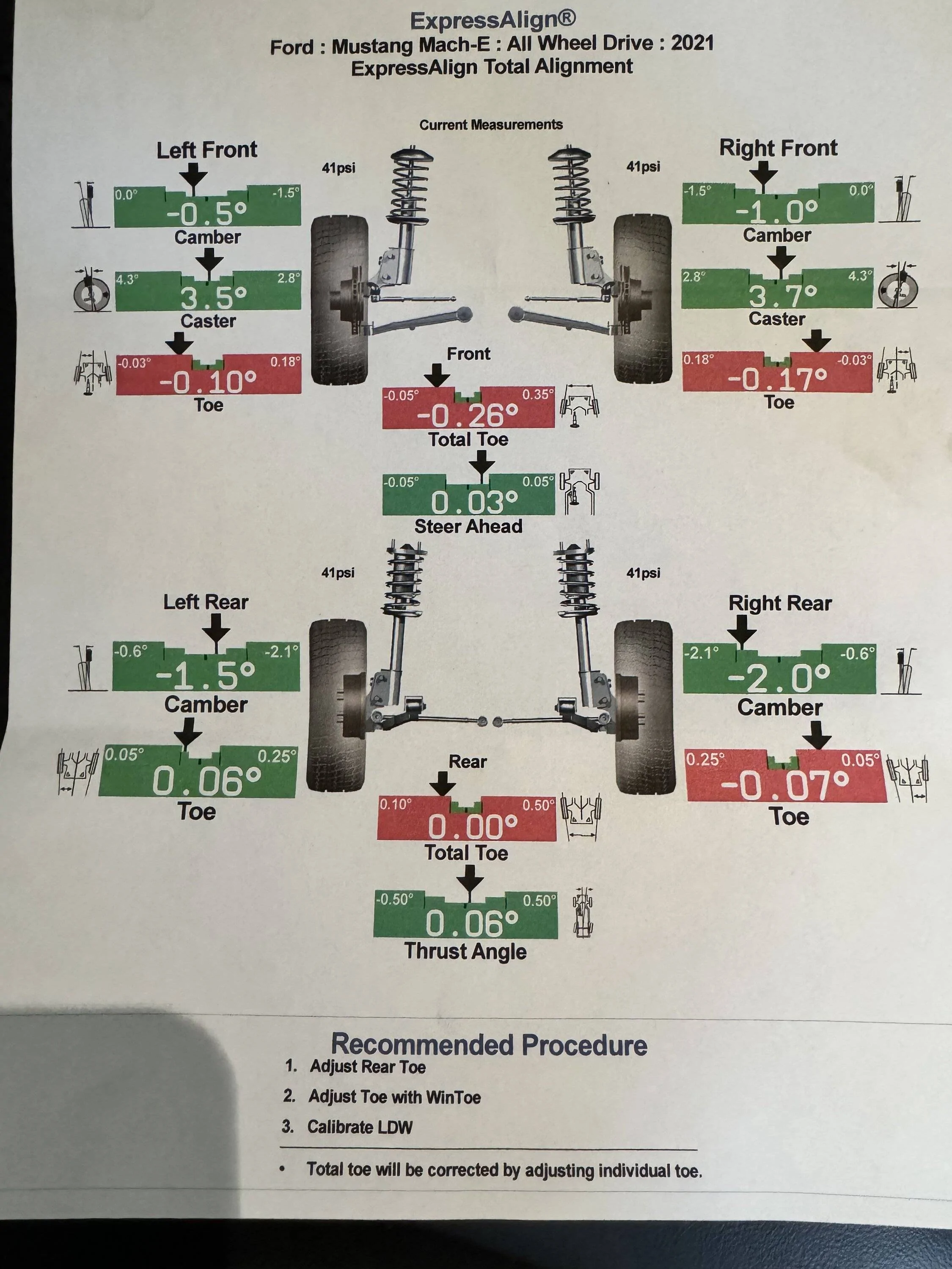 Ford Mustang Mach-E Alignment info IMG_6094