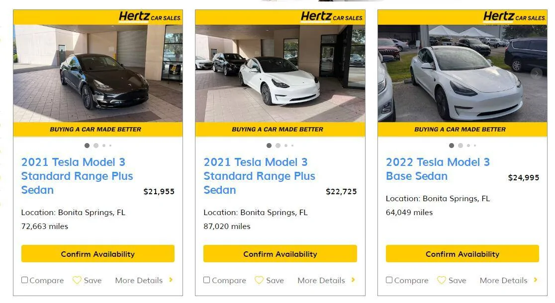 Ford Mustang Mach-E Hertz To Sell 20,000 EV’s Mostly Tesla / Replace With ICE Vehicles 1704995447962