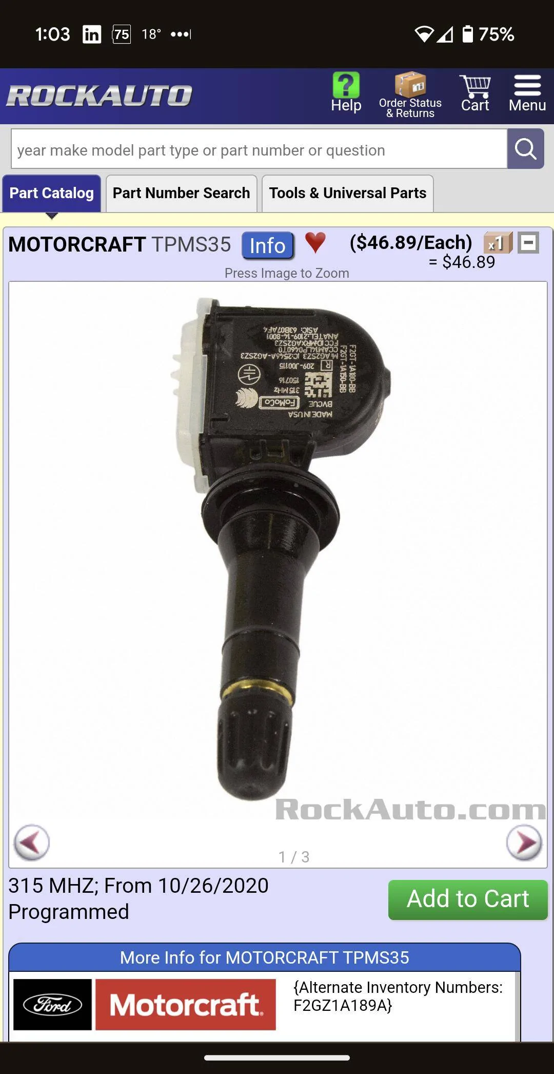 Ford Mustang Mach-E New Tires Constant TPMS Error Screenshot_20240111-130331