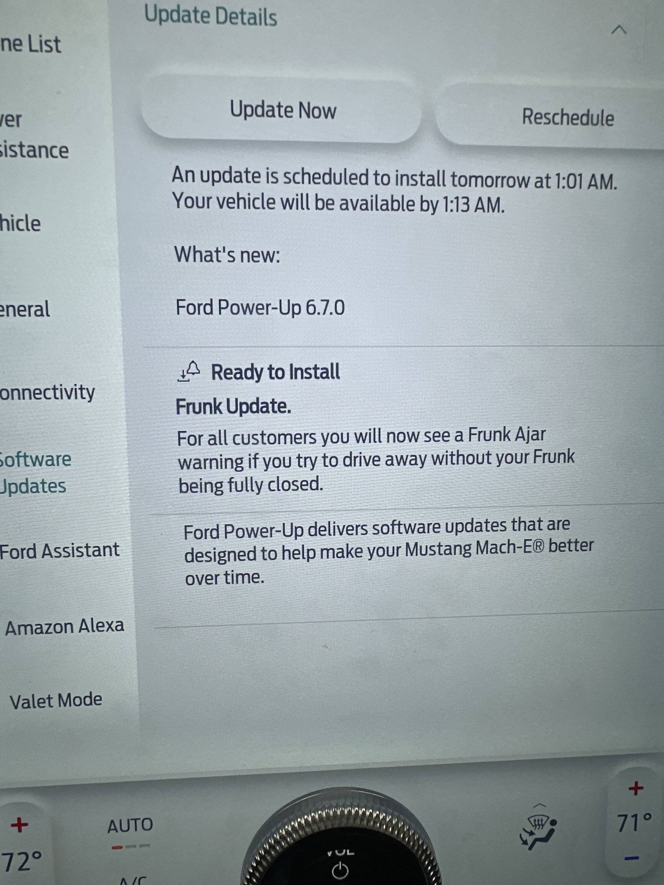 Ford Mustang Mach-E Just received OTA Power-Up 6.7.0 Update image