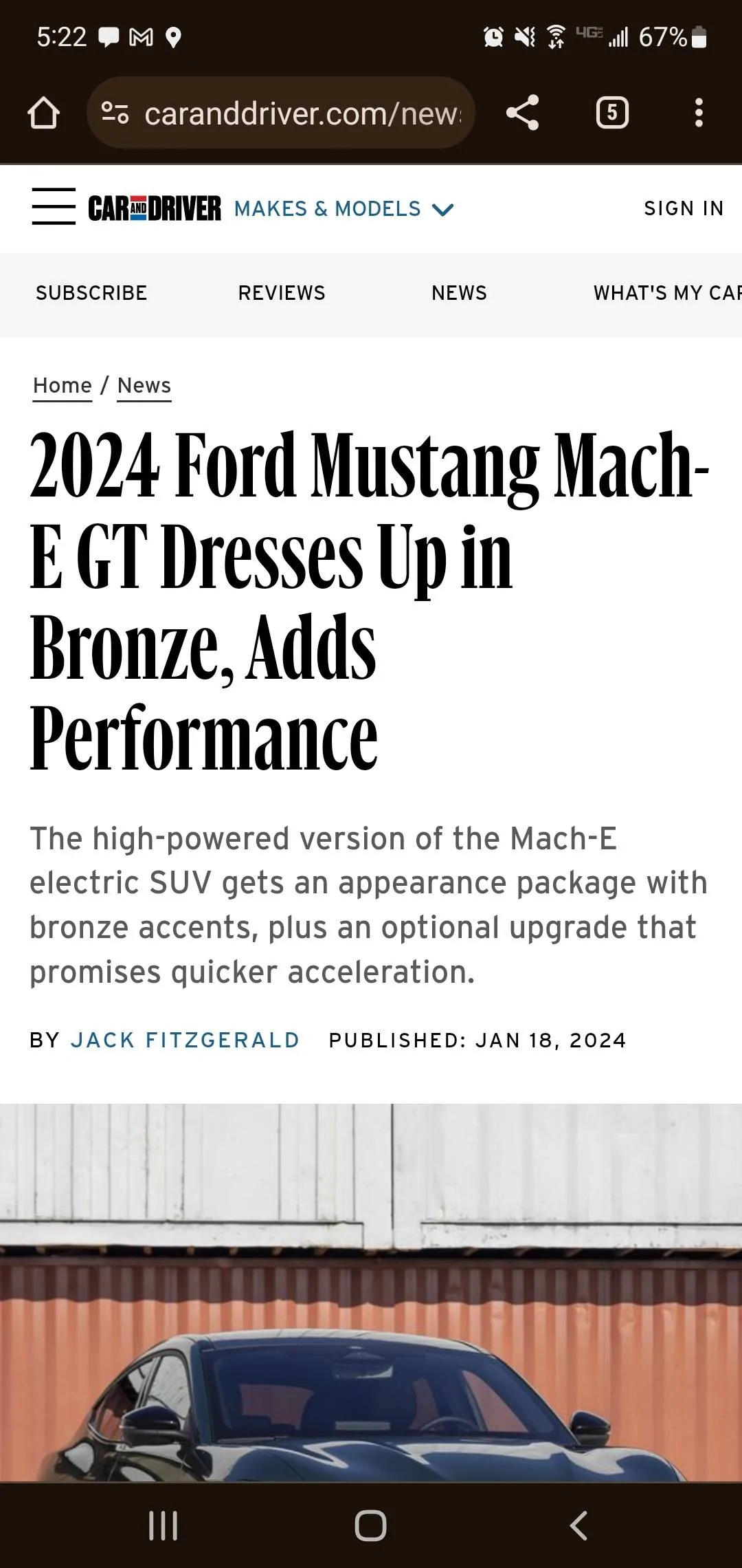 Ford Mustang Mach-E Ford suggests upcoming Performance Upgrade Screenshot_20240118-172238_Chrom
