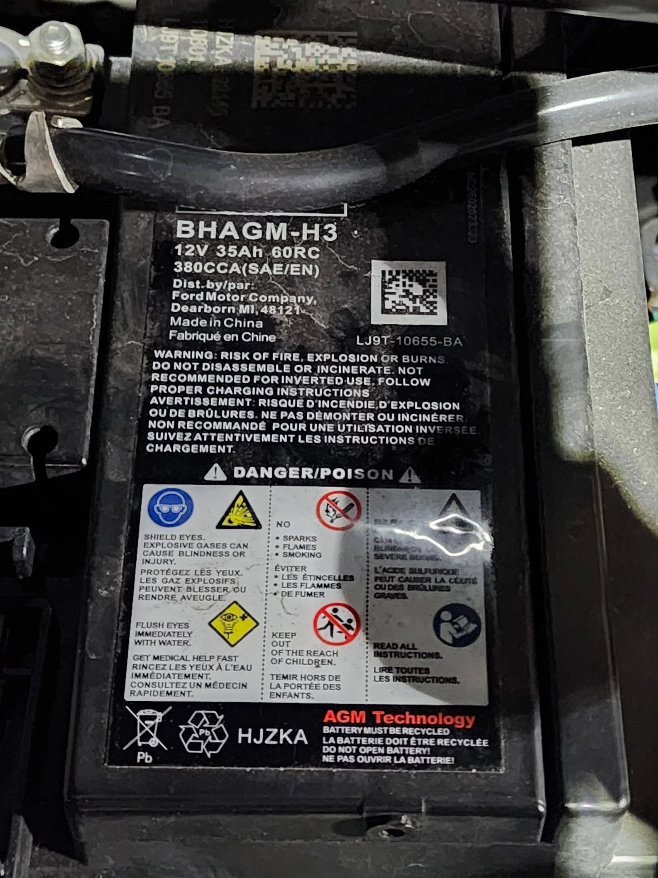 Ford Mustang Mach-E DIY: 12V LVB Battery Charger/Maintainer Harness Install - NOCO 20240119_214026