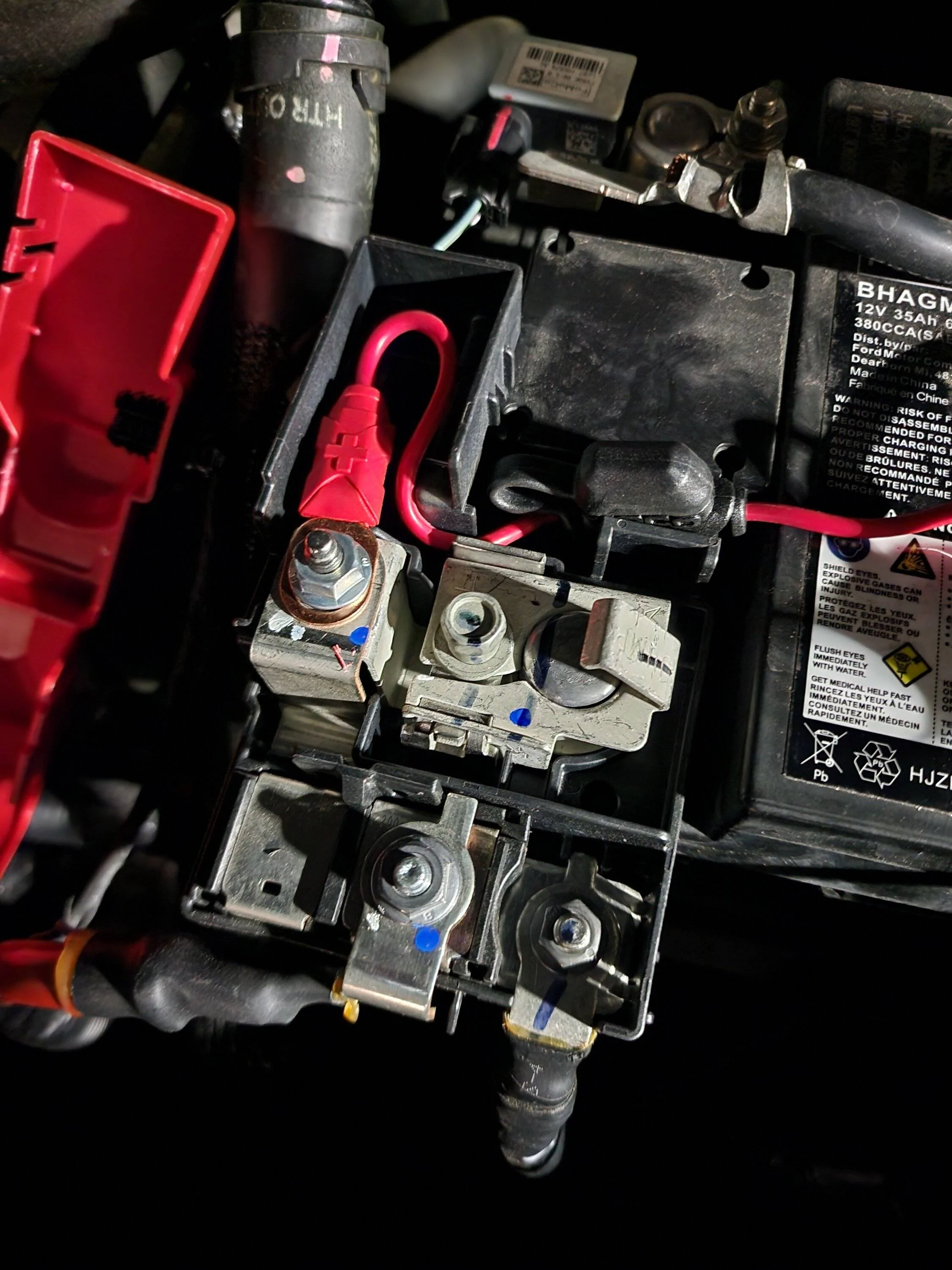 Ford Mustang Mach-E DIY: 12V LVB Battery Charger/Maintainer Harness Install - NOCO 20240119_221452