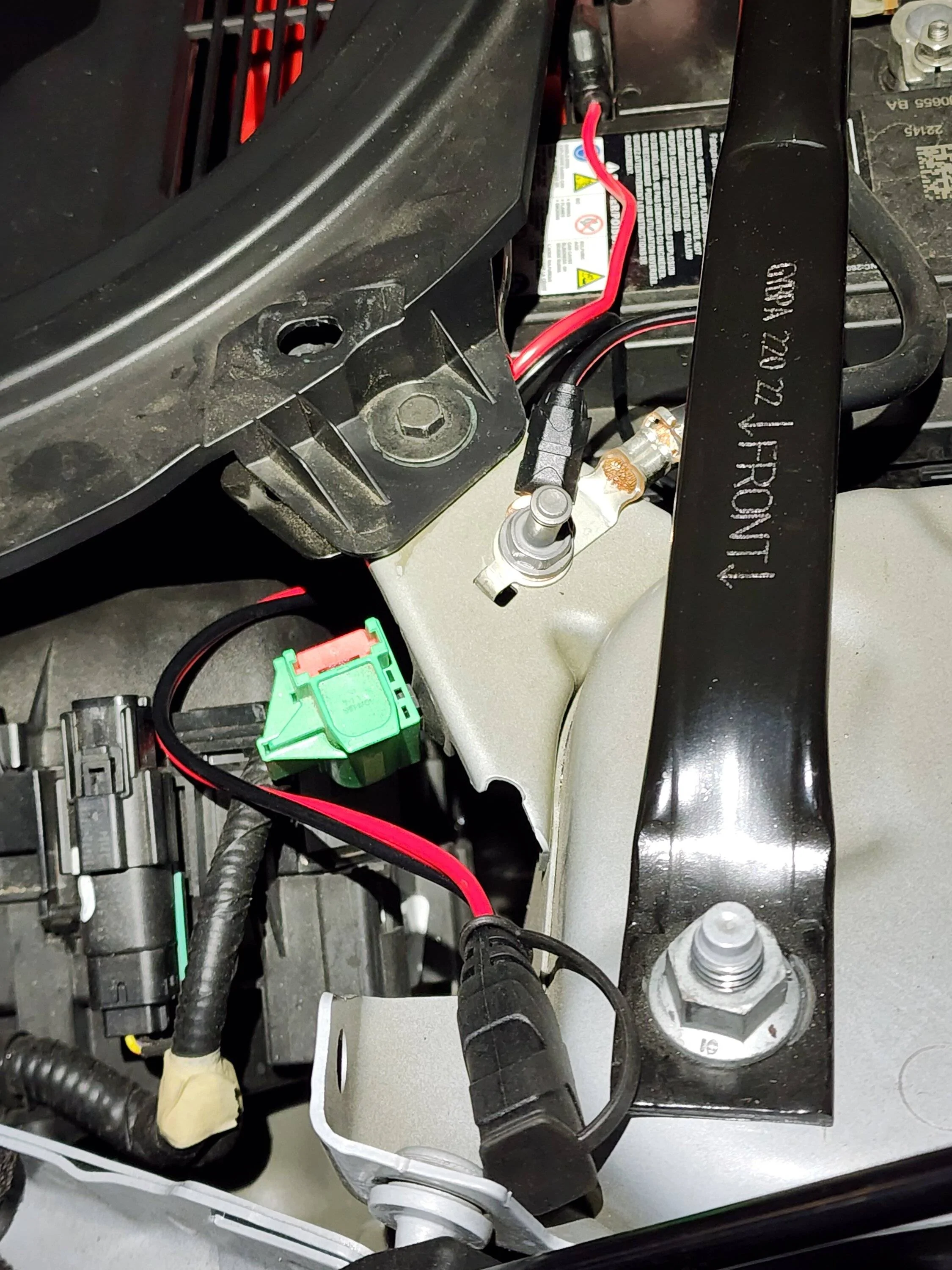 Ford Mustang Mach-E DIY: 12V LVB Battery Charger/Maintainer Harness Install - NOCO 20240119_224121