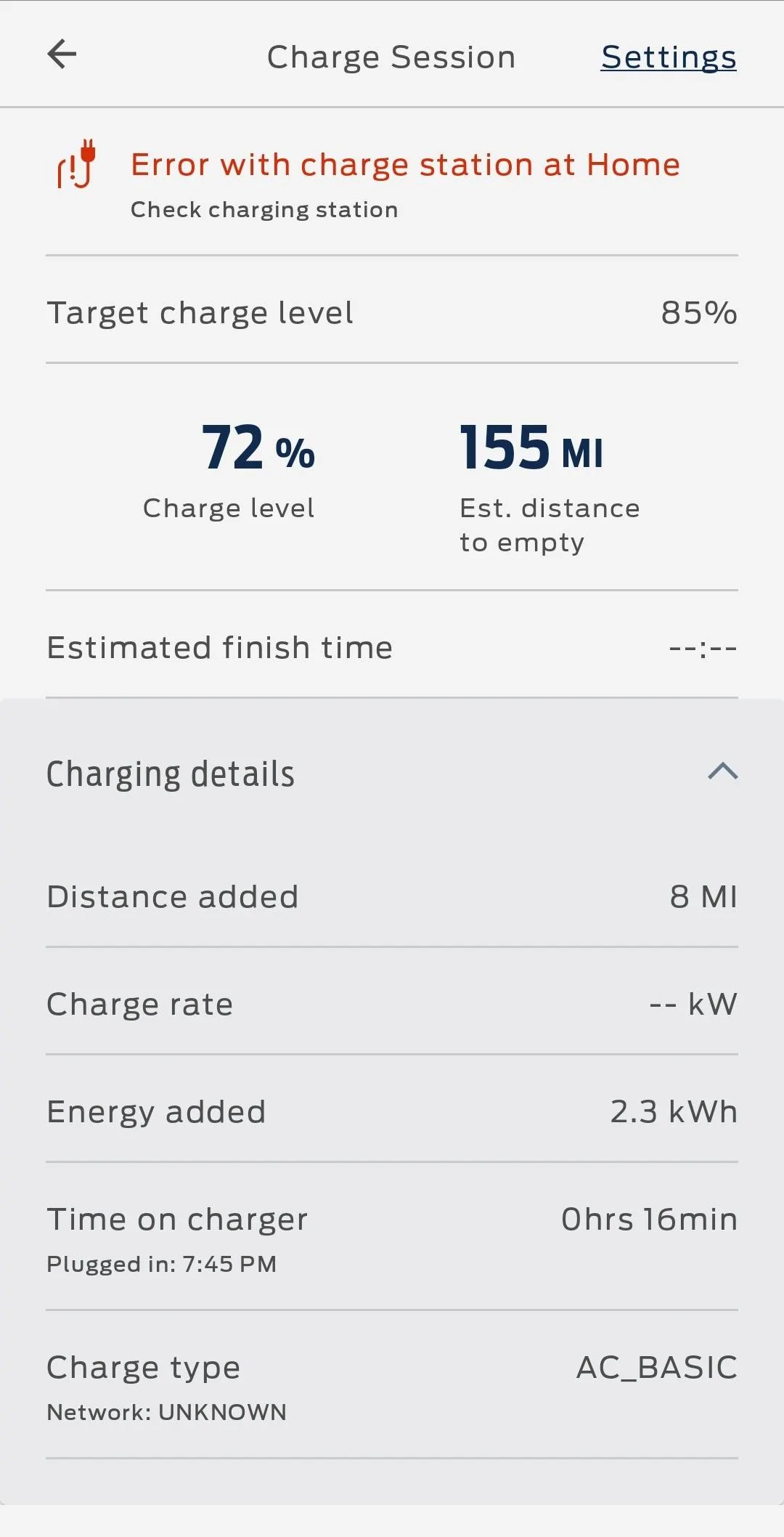 Ford Mustang Mach-E My Mach-E won't stop charging after told to stop charging on Ford Pass App 1000008834