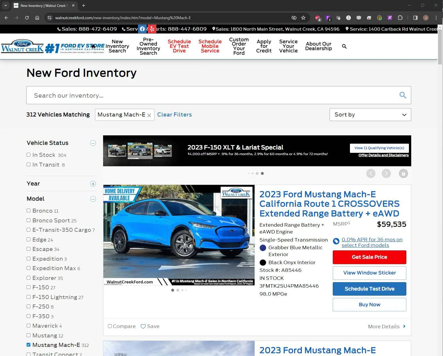 Ford Mustang Mach-E Ford Is Turning Mach-E Inventory Into Rental Cars Screenshot 2024-01-29 131643