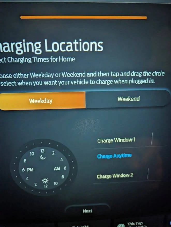 Ford Mustang Mach-E Can't change charge times Charg