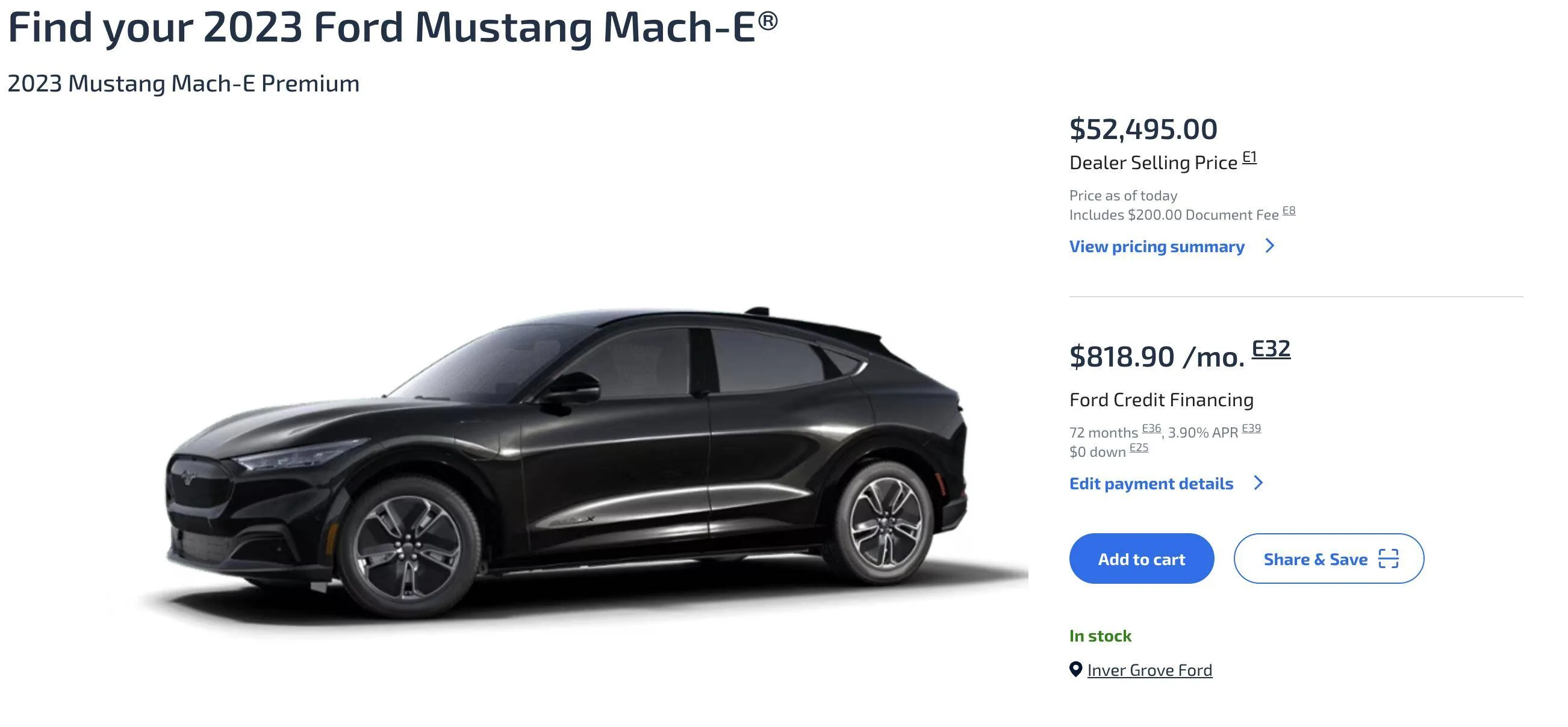 Ford Mustang Mach-E Ford’s New eCommerce Direct Vehicle Purchase Platform for EVs Now Live (bypasses dealer negotiating) Screenshot 2024-02-01 at 4.39.00 AM