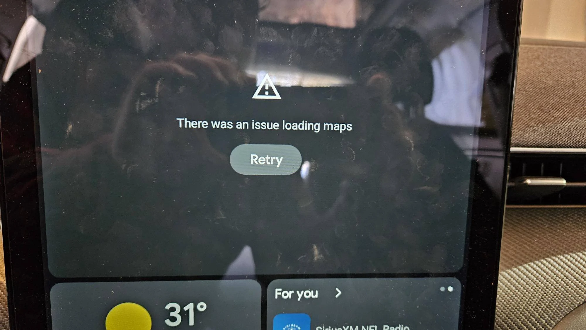 Ford Mustang Mach-E "there was an issue loading maps" 20240203_105629