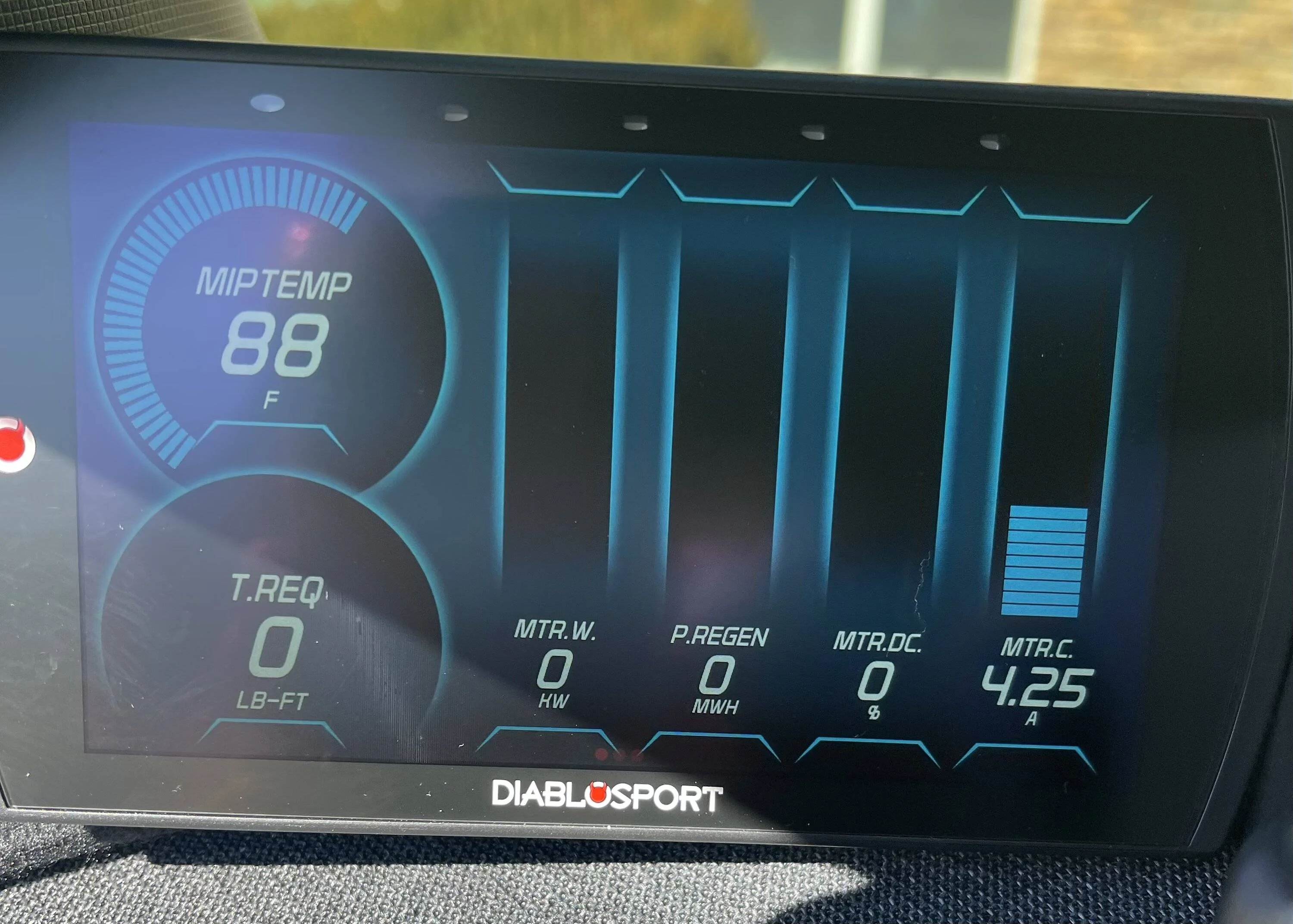 Ford Mustang Mach-E Diablo sports EV monitor IMG_1947