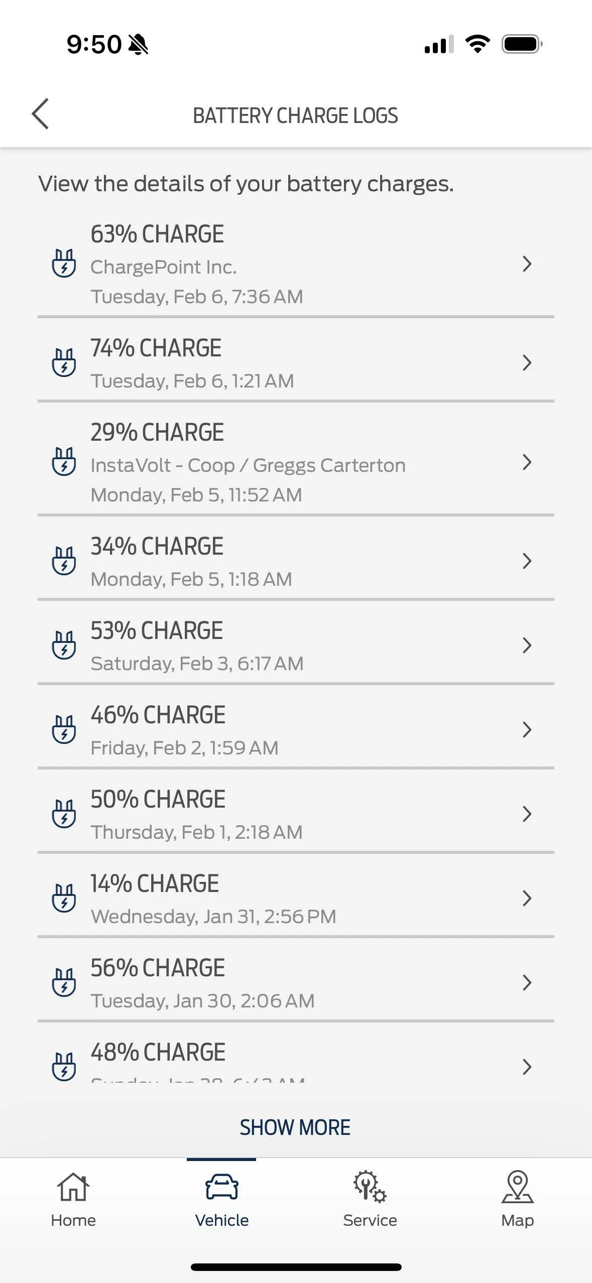 Ford Mustang Mach-E Charge Logs IMG_0319