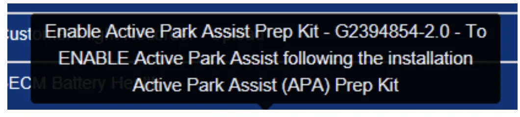 Ford Mustang Mach-E Ford discontinuing Park Assist Screenshot 2024-01-30 at 6.55.55 AM