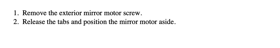 Ford Mustang Mach-E How Do I Remove Bottom Portion of Side Mirror? Screenshot 2024-02-11 at 6.40.19 AM