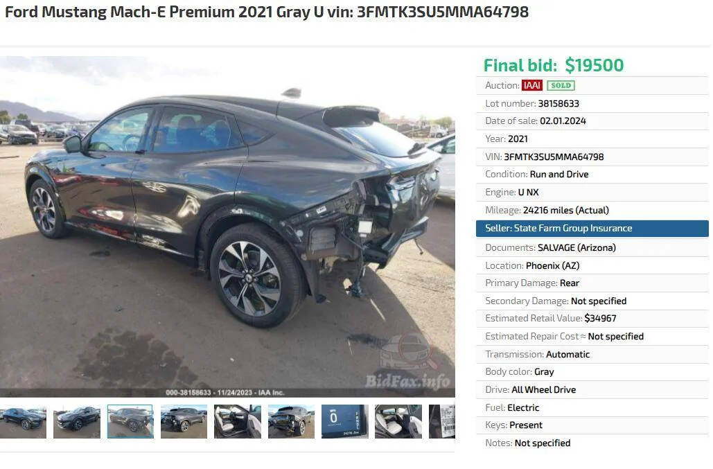 Ford Mustang Mach-E An Unfortunate End for a Mach-E 1707663580099