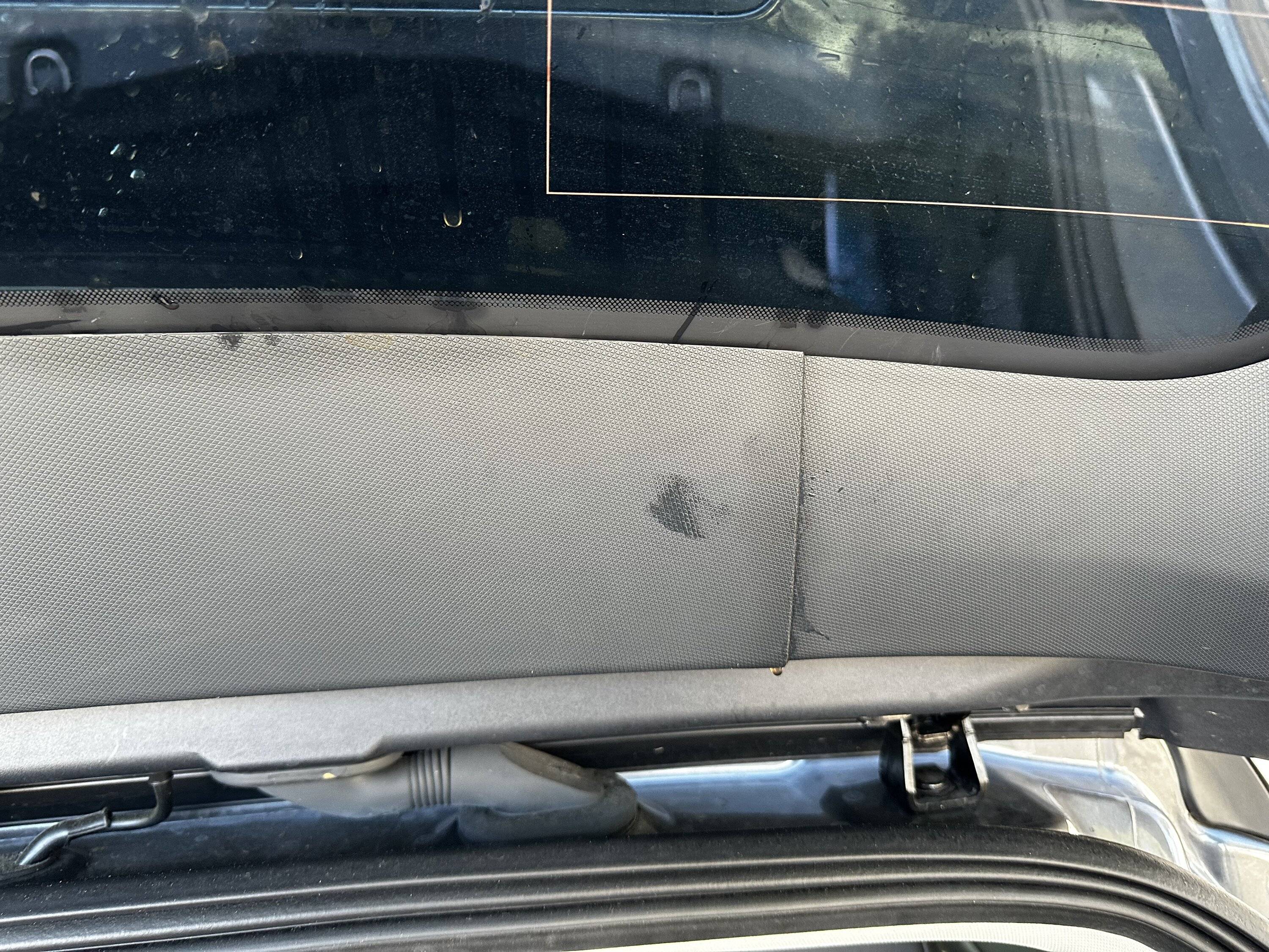 Ford Mustang Mach-E Washer fluid leaking at the trunk area IMG_2445