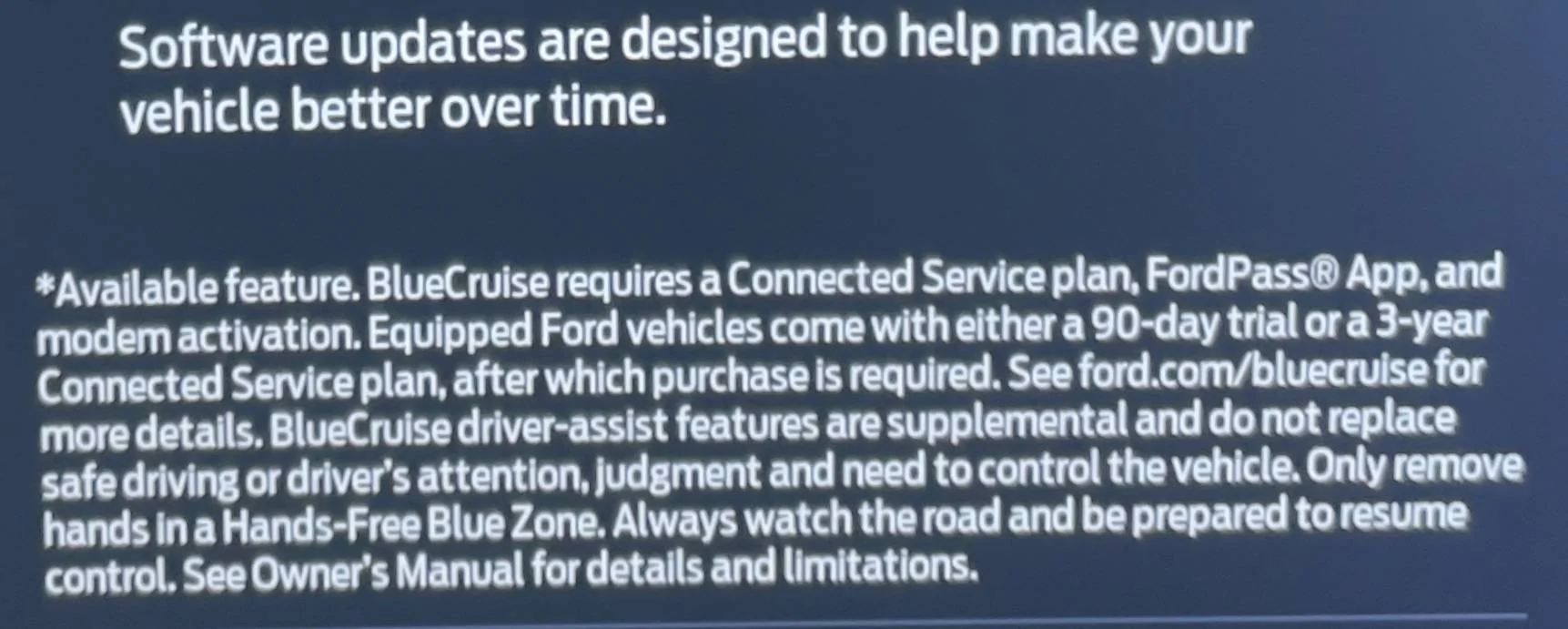 Ford Mustang Mach-E Thoughts on Connected Navigation Pricing BC and connected services