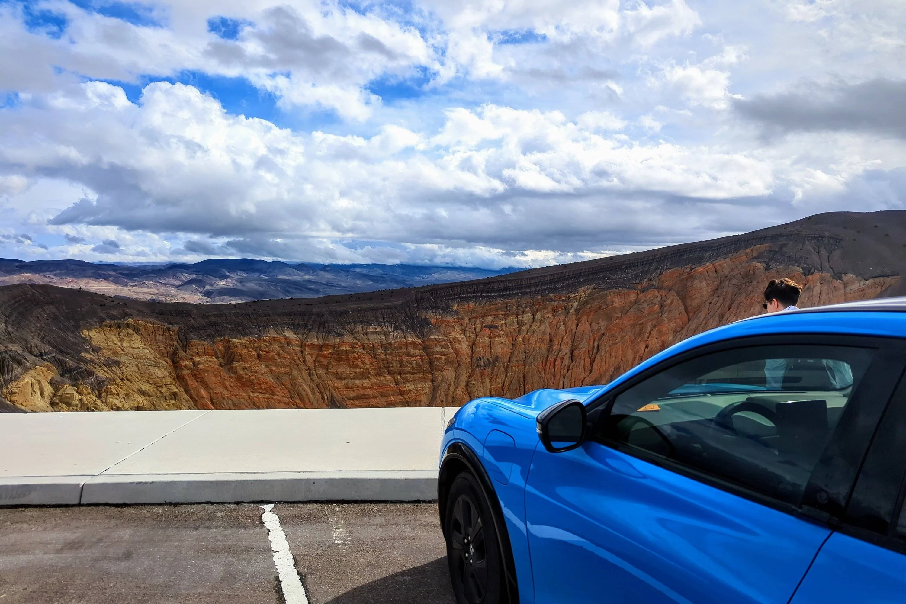 Ford Mustang Mach-E Took a trip to Death Valley...saw so many EVs 20240220_105020