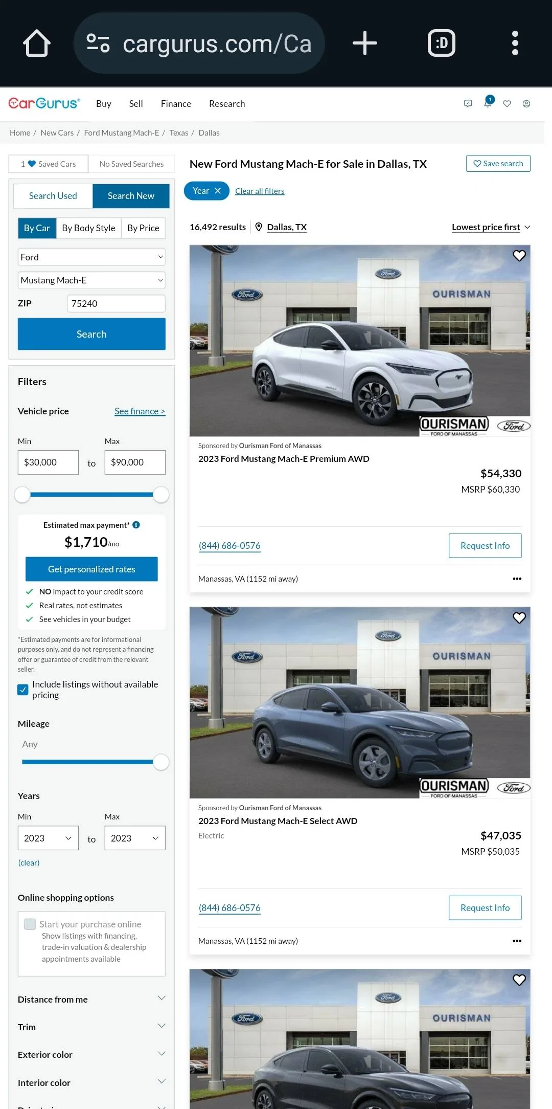 Ford Mustang Mach-E Ford drops price of Mach-e by up to $8100 Screenshot_20240221_005444_Chrom
