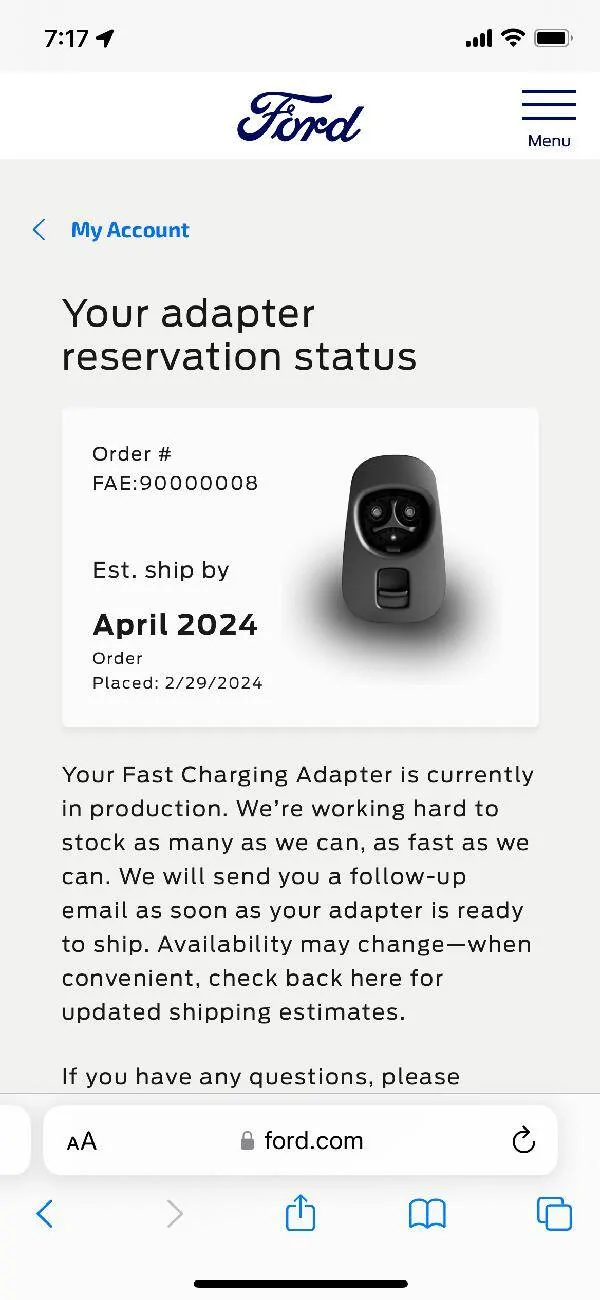 Ford Mustang Mach-E NACS Adapter Now Available + Ford EV Owners Can Now Charge on Tesla Superchargers in U.S., Canada! 🙌 img_7276-png