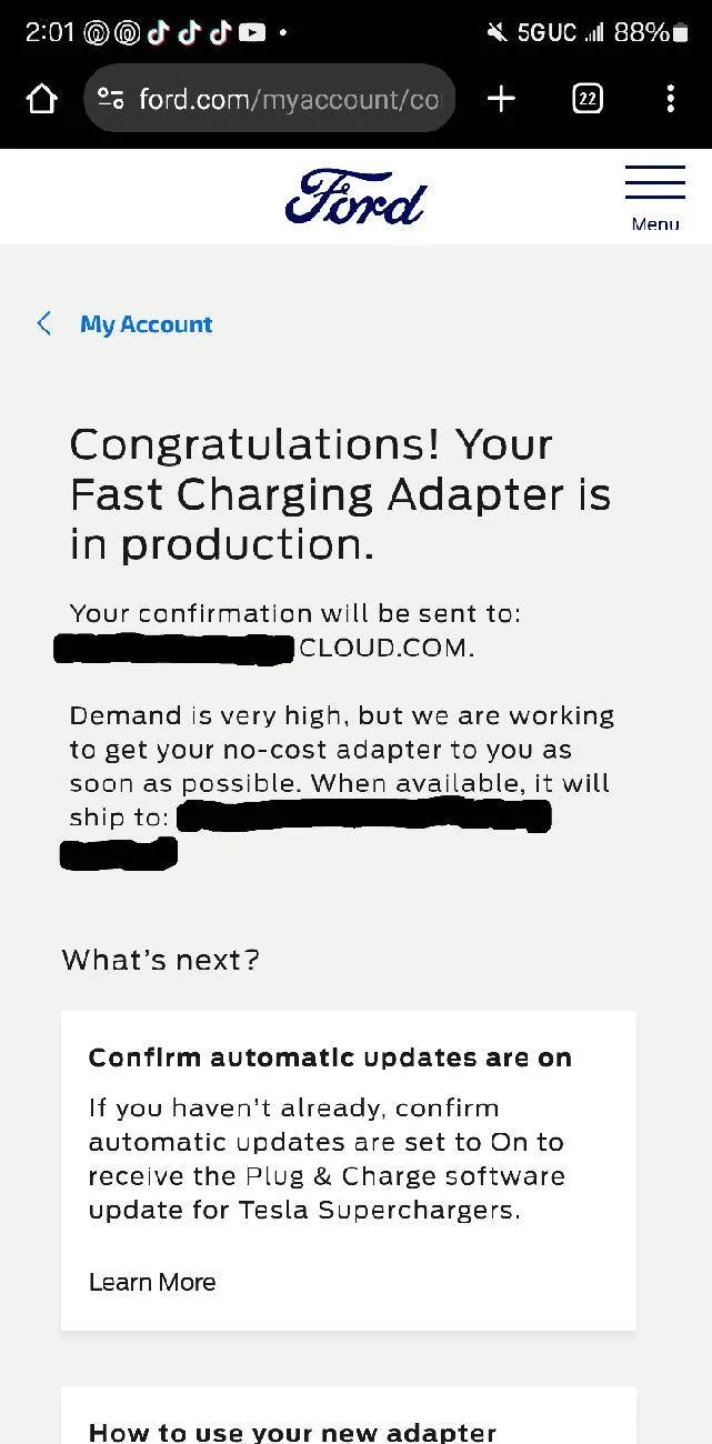 Ford Mustang Mach-E NACS Adapter Now Available + Ford EV Owners Can Now Charge on Tesla Superchargers in U.S., Canada! 🙌 1000018690