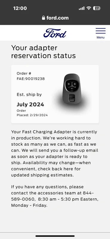 Ford Mustang Mach-E NACS Adapter Now Available + Ford EV Owners Can Now Charge on Tesla Superchargers in U.S., Canada! 🙌 IMG-3407