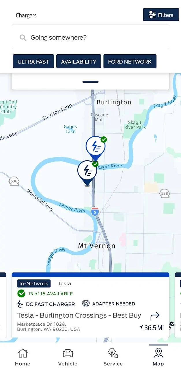 Ford Mustang Mach-E FordPass Update 4.33.0 -- Tesla Supercharger locations added Screenshot_20240301_072546_FordPass