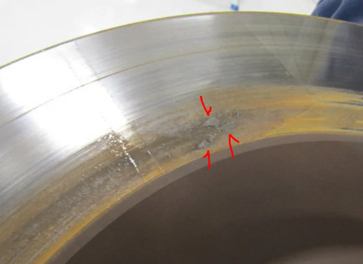 Ford Mustang Mach-E Cracked Brake Pad and Rotor Damage 1709326609892