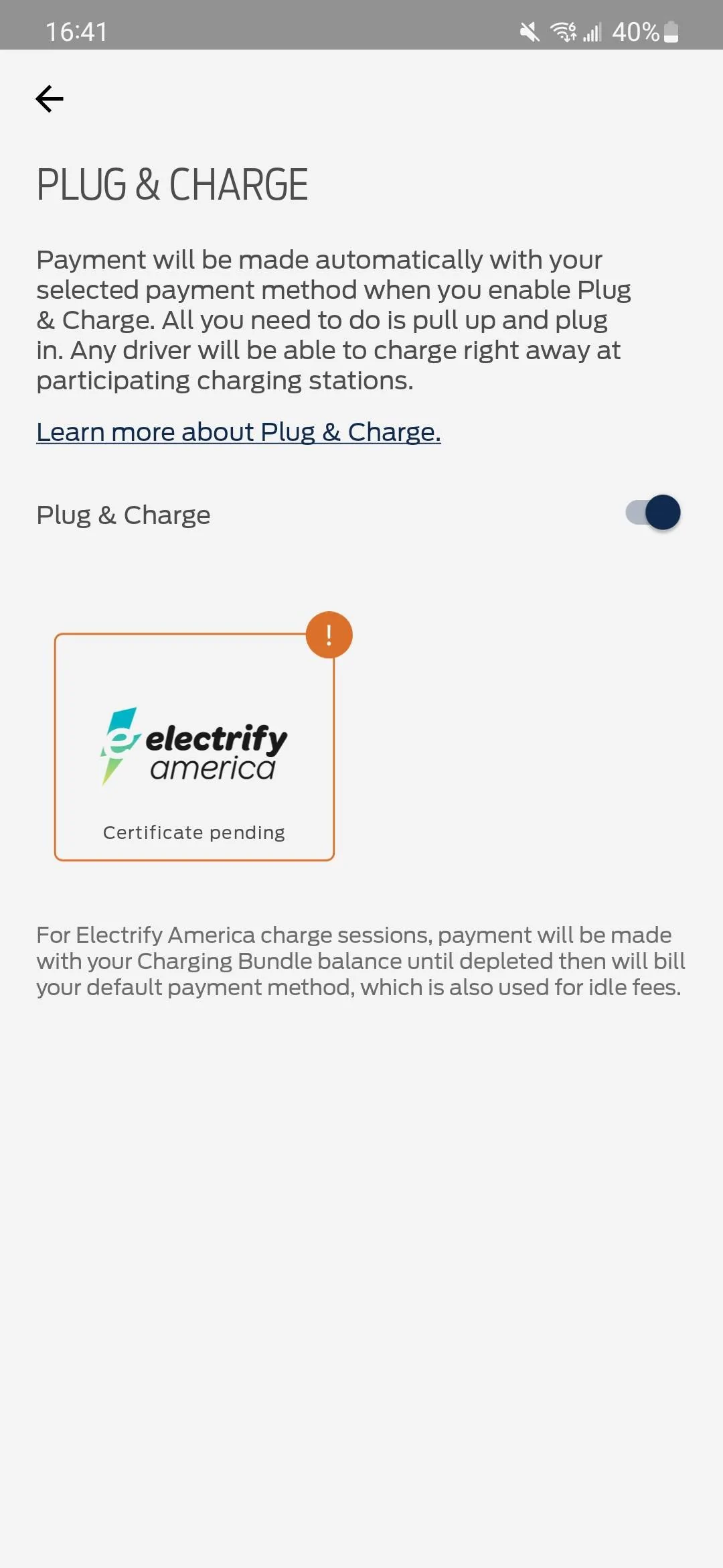 Ford Mustang Mach-E Plug and Charge wont Enable Screenshot_20240304-164116_FordPass