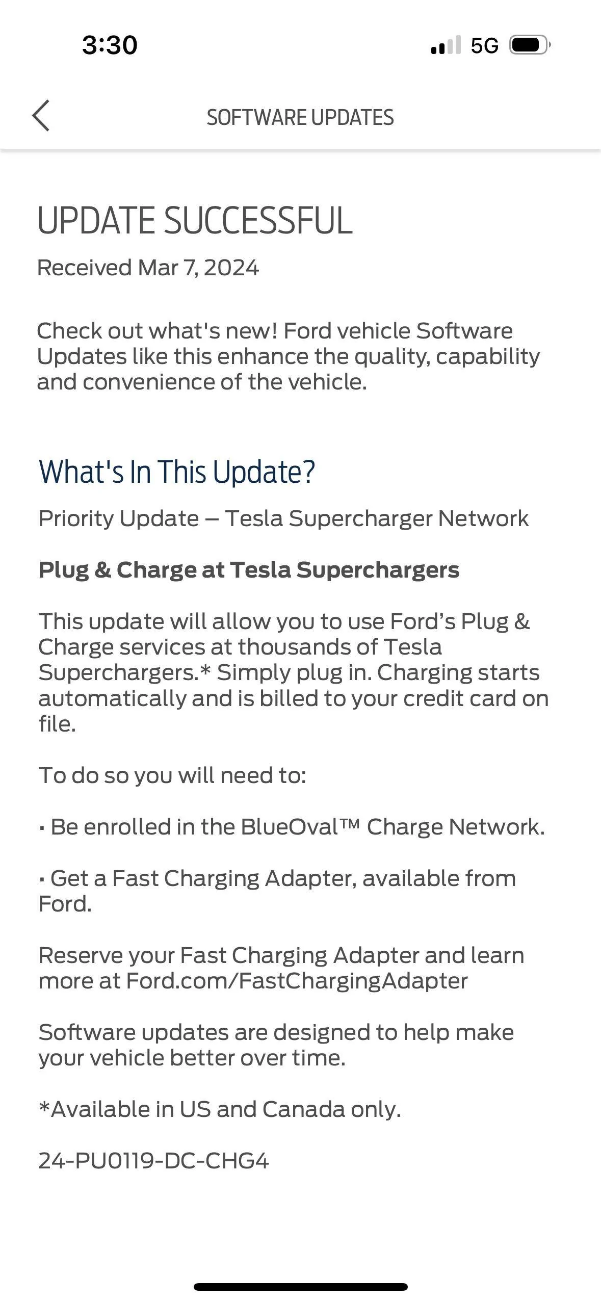 Ford Mustang Mach-E Ford: When to expect your Tesla P&C OTA [Munro Live: Using the Ford Fast Charging Adapter] IMG_8044