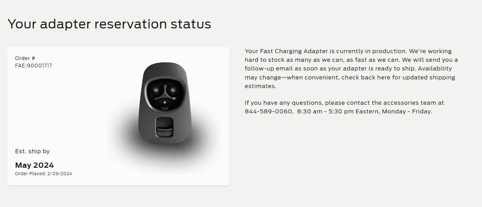 Ford Mustang Mach-E Ford: When to expect your Tesla P&C OTA [Munro Live: Using the Ford Fast Charging Adapter] adapter status