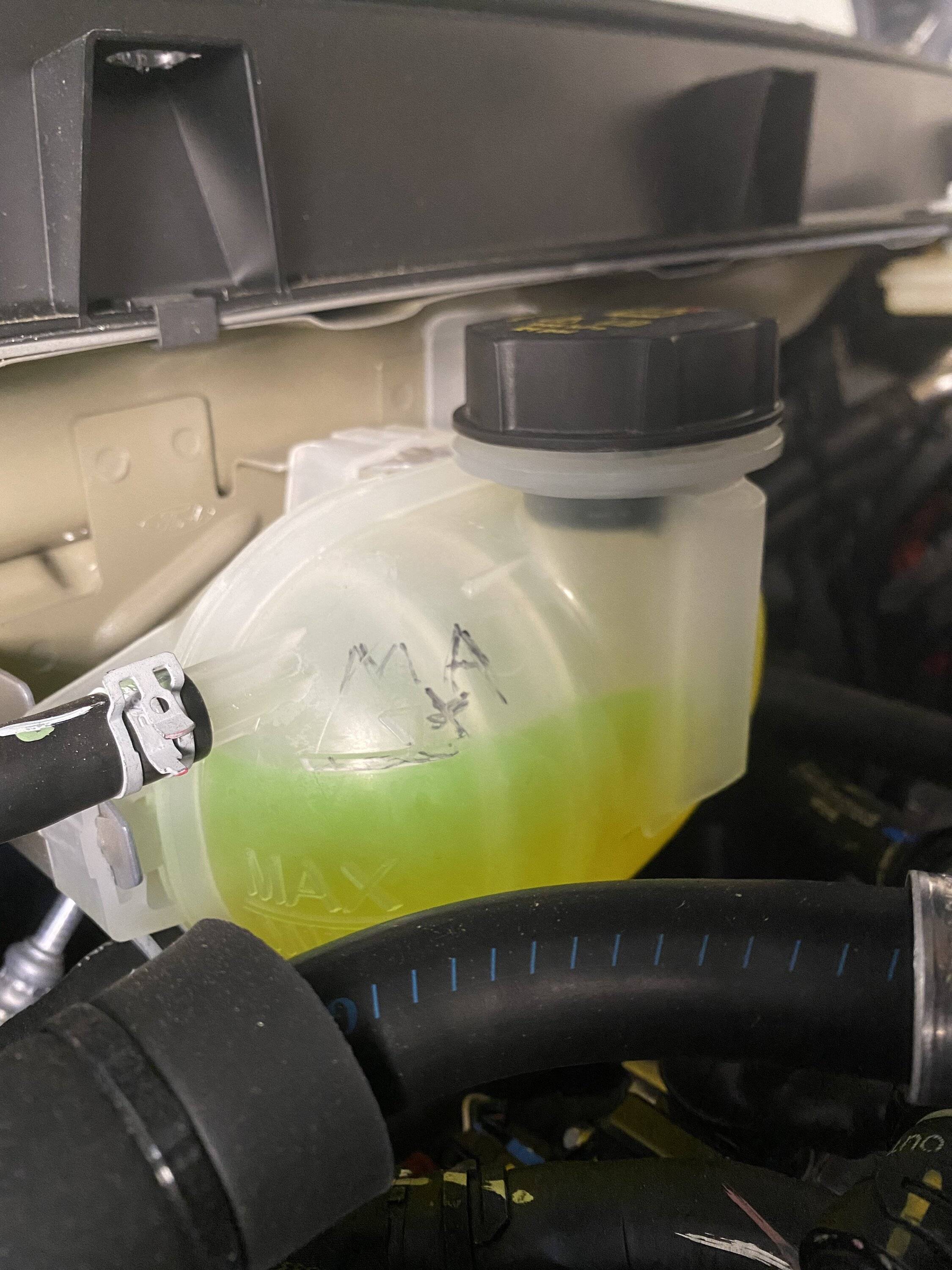 Ford Mustang Mach-E Coolant color IMG_5218