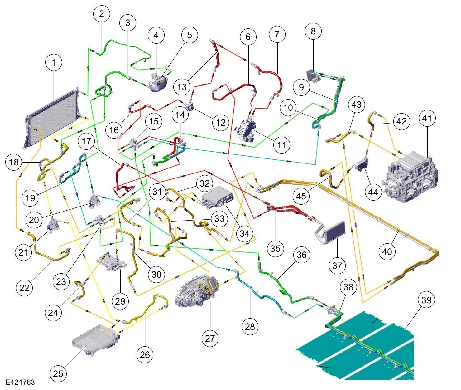 Ford Mustang Mach-E 2023.5+ Cooling System Redesign and Larger 7 kW Heater 2024 Mach-E Cooling system