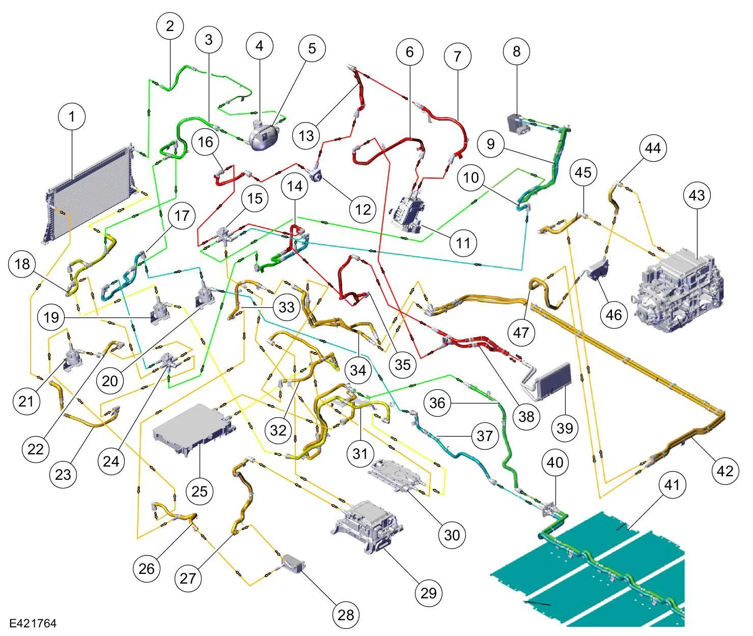 Ford Mustang Mach-E 2023.5+ Cooling System Redesign and Larger 7 kW Heater 2024 Mach-E GT cooling system
