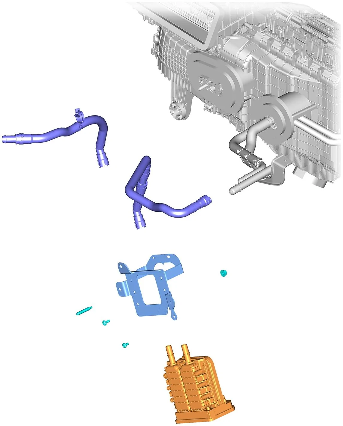 Ford Mustang Mach-E 2023.5+ Cooling System Redesign and Larger 7 kW Heater Heater Cor