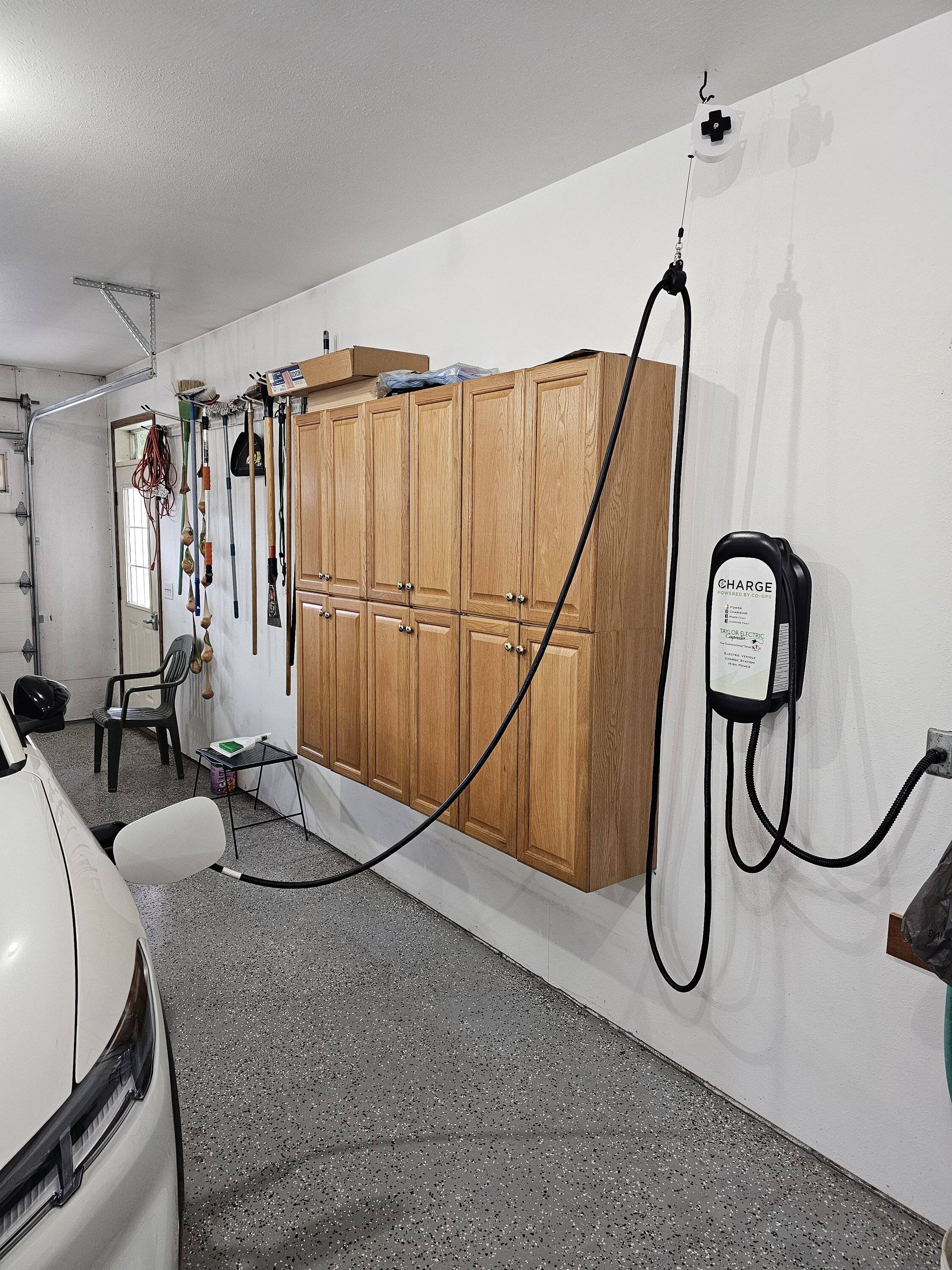 Ford Mustang Mach-E Home Charging Cords ( Is Yours a Mess or something Bob Villa would be Proud of )??? Charger garage setu