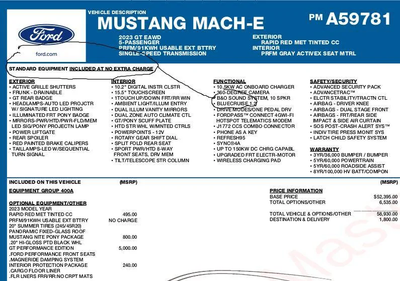 Ford Mustang Mach-E 2024 Mach-E GTPE Window Sticker Screenshot from 2024-03-11 14-02-31