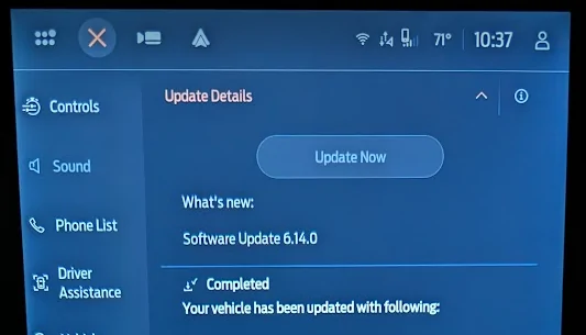 Ford Mustang Mach-E 6.14.0 Software Update just installed 1710302048135-1o