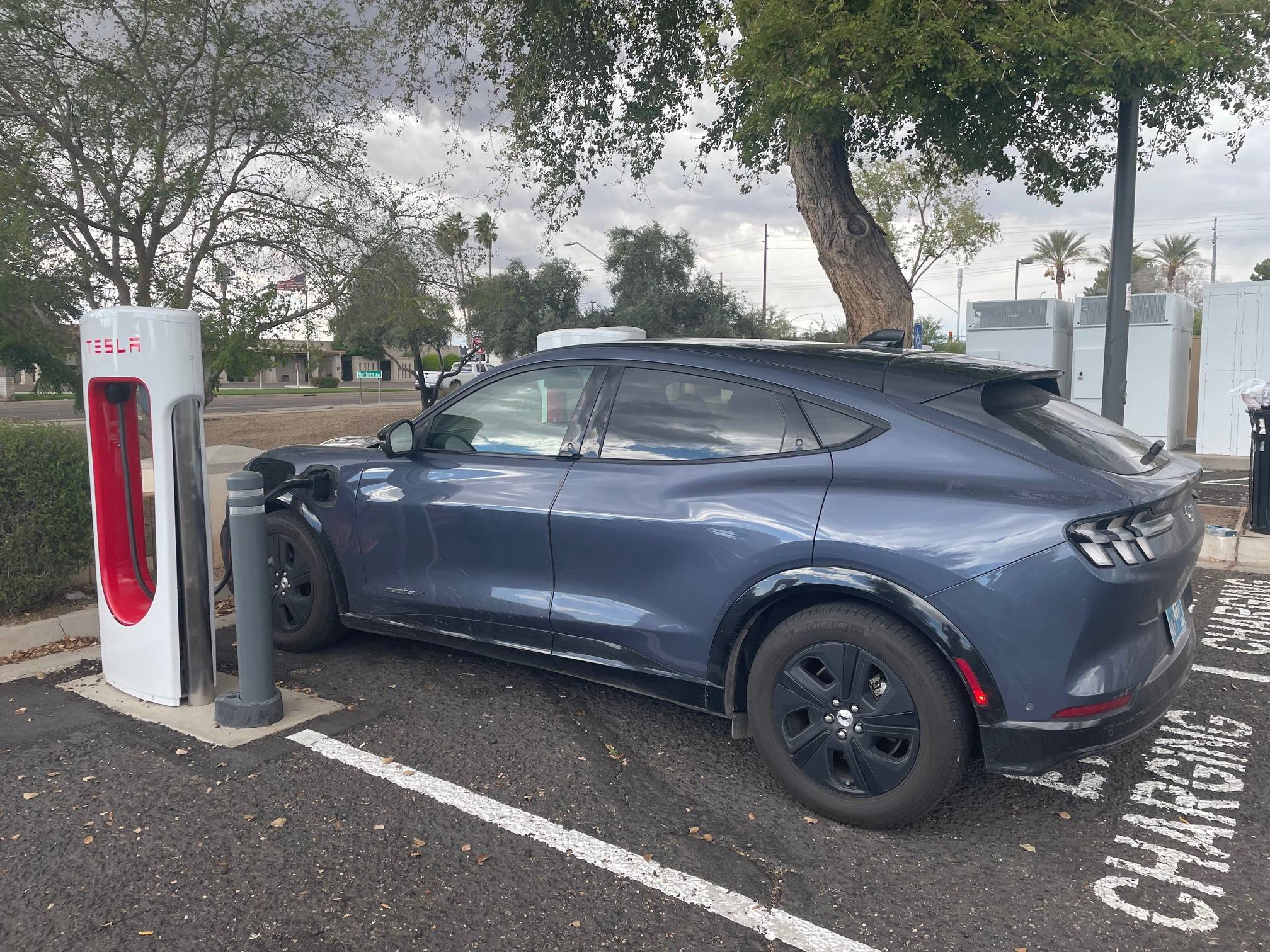 Ford Mustang Mach-E Tesla vs Electrify America vs EVgo - Plug & Charge test! Who's fastest? MMEatTesla