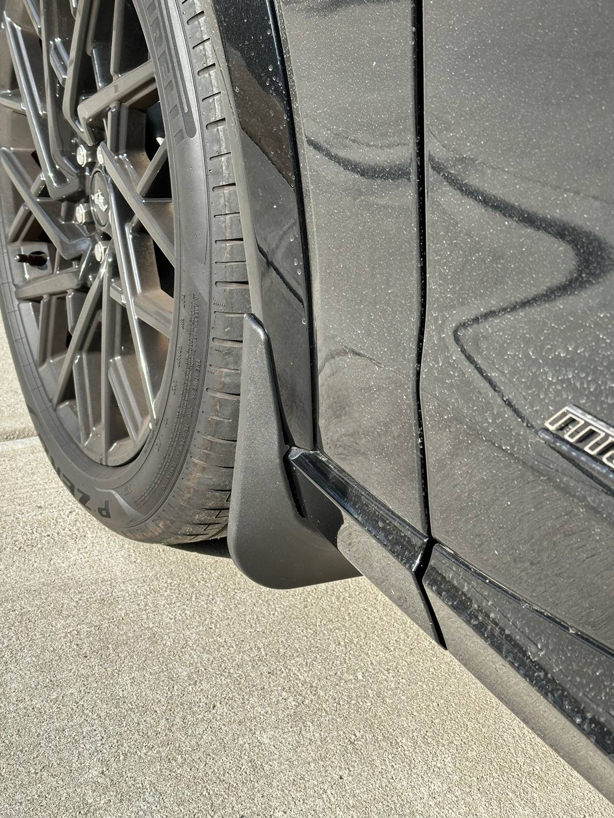 Ford Mustang Mach-E Installed some mud flaps today - they were desperately needed IMG_5355