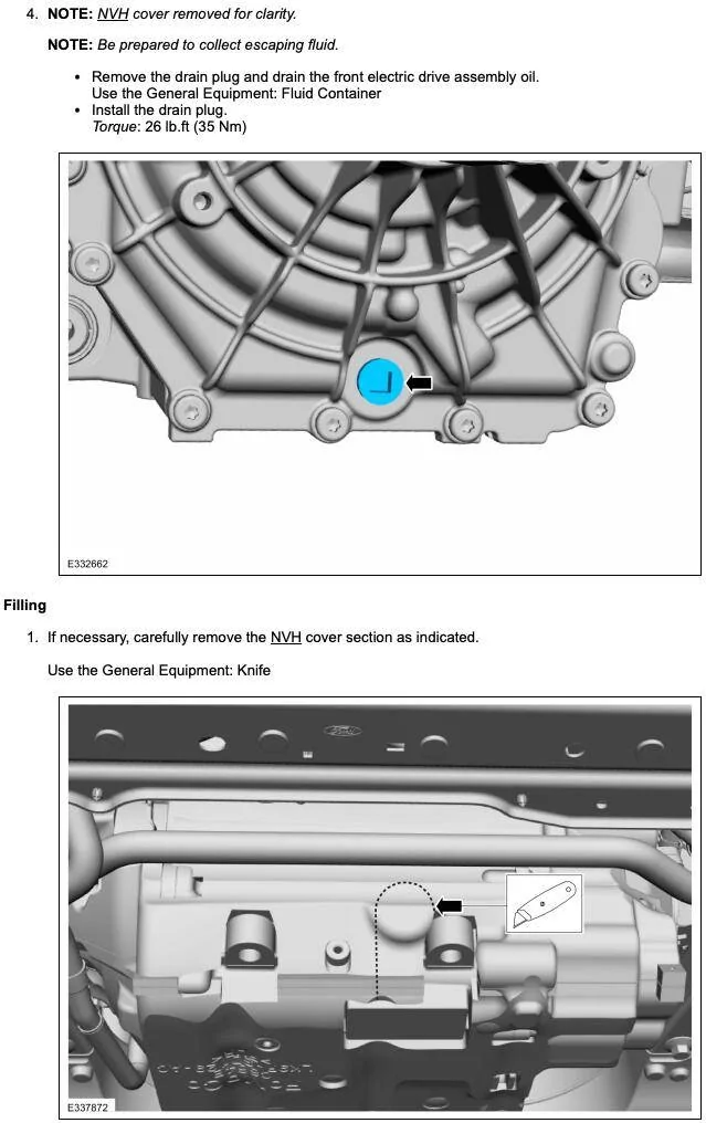 Ford Mustang Mach-E How to Change Your Oil [Transmission Oil & Gear Oil] - Yes, that's a thing! Screenshot 2024-03-20 at 6.55.29 PM