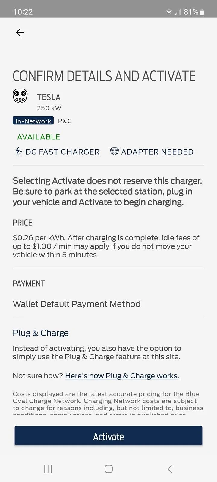 Ford Mustang Mach-E Cost of charging at Tesla Supercharger? Screenshot_20240326_102246_FordPass