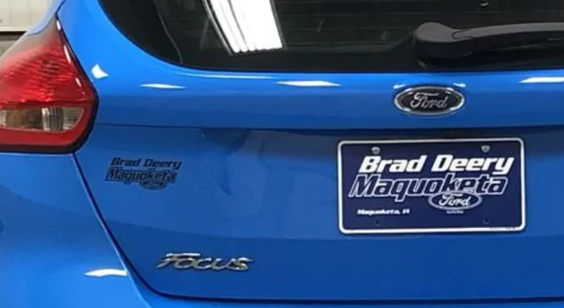 Ford Mustang Mach-E What do you do with the dealer tramp stamp? 1711651246742-9