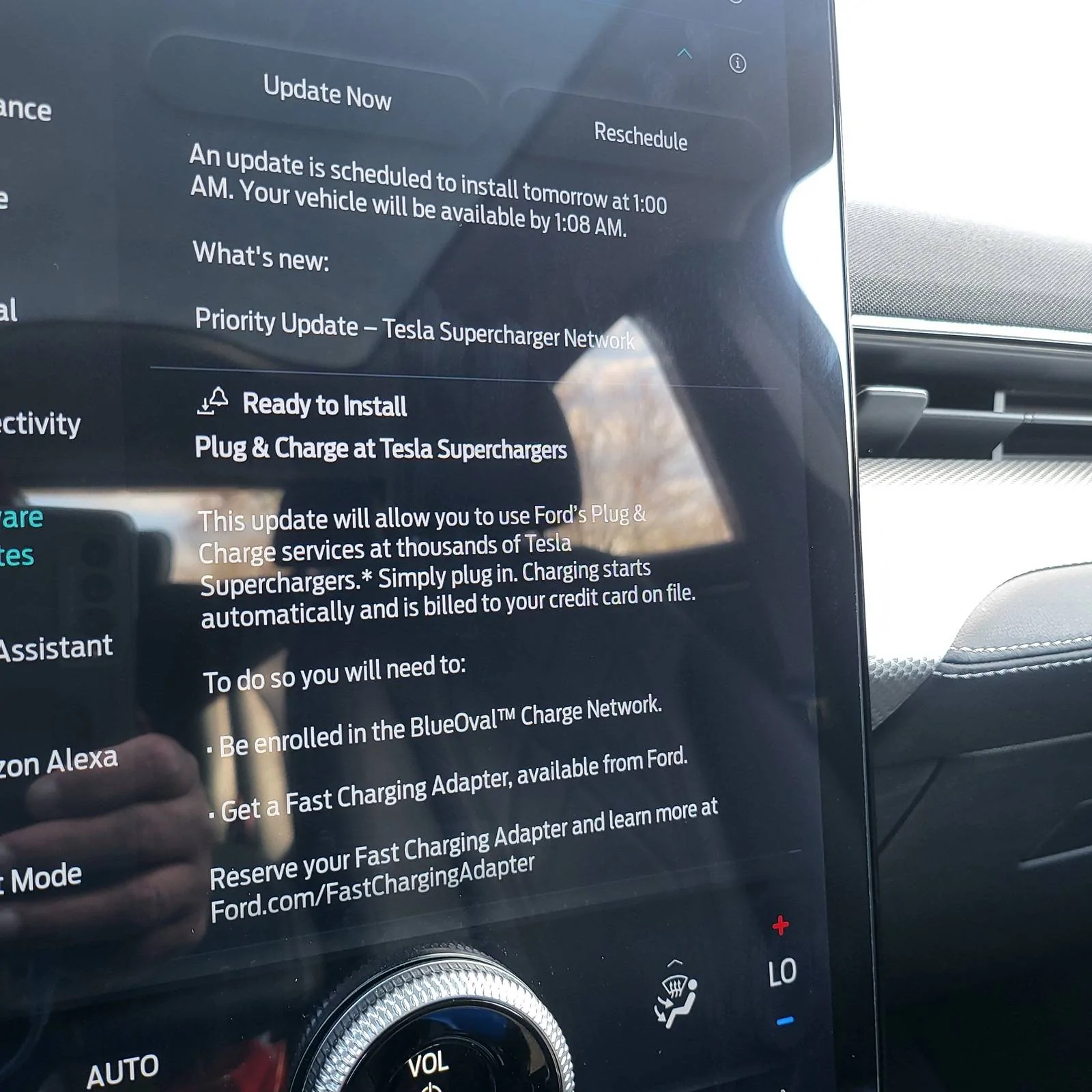 Ford Mustang Mach-E How do I know if I've received the PowerUp update for Tesla Supercharger network? 1000050942