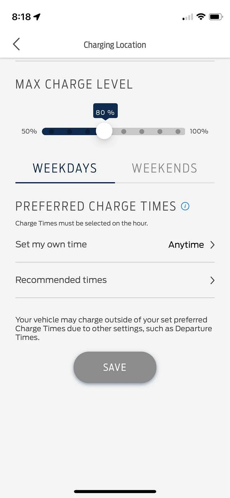 Ford Mustang Mach-E 70%, 80%, 90%?? For those charging at home, what threshold do you use? FP scrn 3 IMG_6756